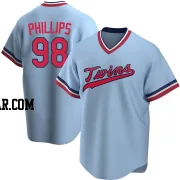 Alex Phillips Men's Minnesota Twins Light Blue Replica Road Cooperstown Collection Jersey