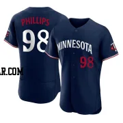 Alex Phillips Men's Minnesota Twins Navy Authentic Alternate Jersey