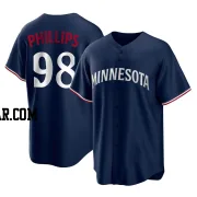 Alex Phillips Men's Minnesota Twins Navy Replica Alternate Jersey