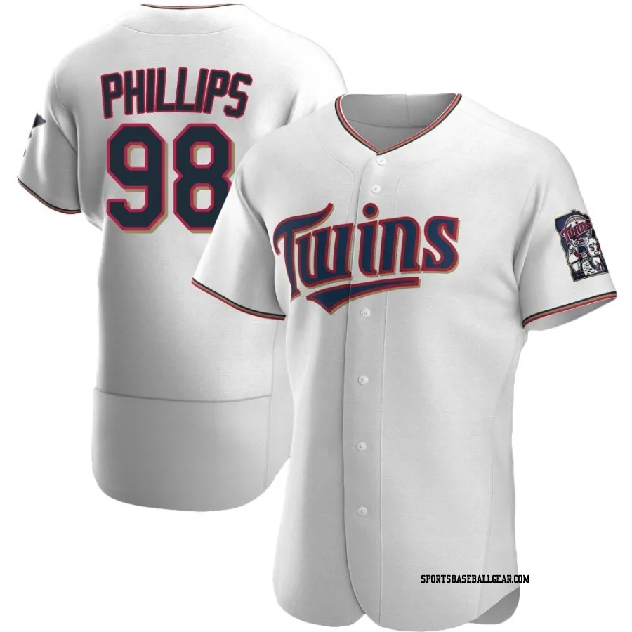 Alex Phillips Men's Minnesota Twins White Authentic Home Jersey