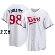 Alex Phillips Men's Minnesota Twins White Replica Home Jersey