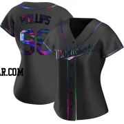 Alex Phillips Women's Minnesota Twins Black Holographic Replica Alternate Jersey