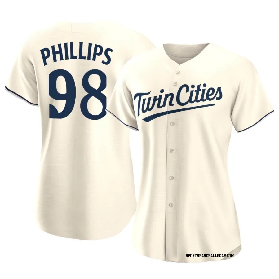 Alex Phillips Women's Minnesota Twins Cream Replica Alternate Jersey