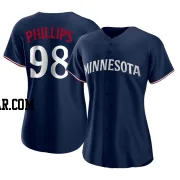 Alex Phillips Women's Minnesota Twins Navy Authentic Alternate Jersey