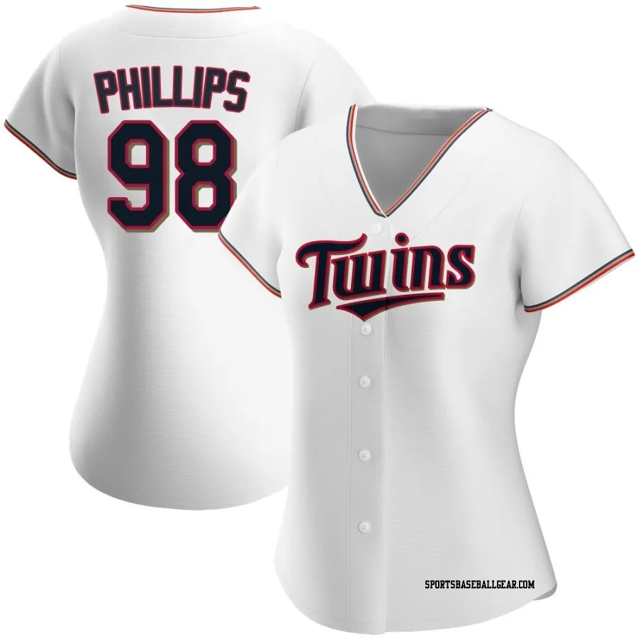 Alex Phillips Women's Minnesota Twins White Authentic Home Jersey