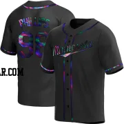 Alex Phillips Youth Minnesota Twins Black Holographic Replica Alternate Jersey