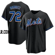 Alex Ramirez Men's New York Mets Black Replica 2022 Alternate Jersey