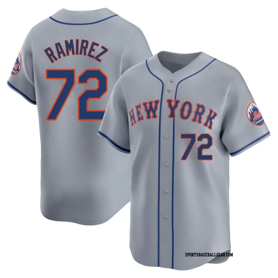 Alex Ramirez Men's New York Mets Gray Limited Away Jersey