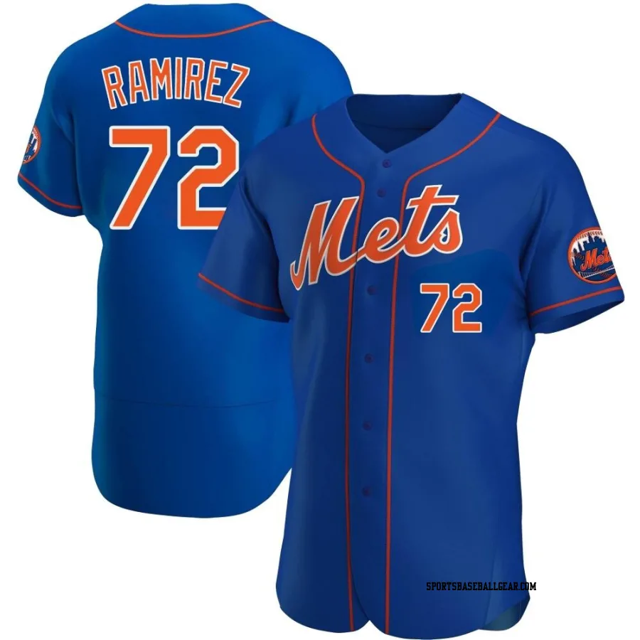 Alex Ramirez Men's New York Mets Royal Authentic Alternate Jersey