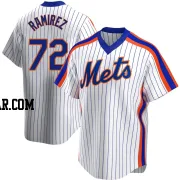 Alex Ramirez Men's New York Mets White Replica Home Cooperstown Collection Jersey