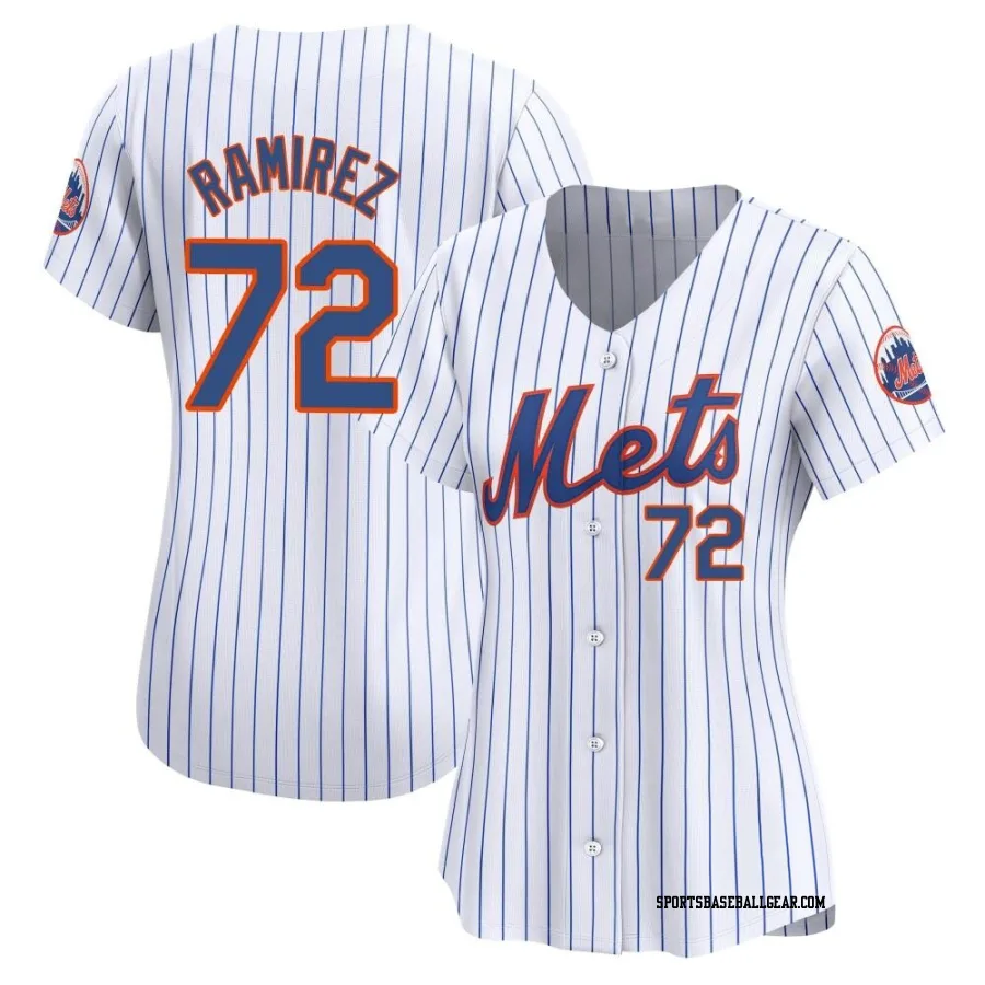 Alex Ramirez Women's New York Mets White Limited Home Jersey