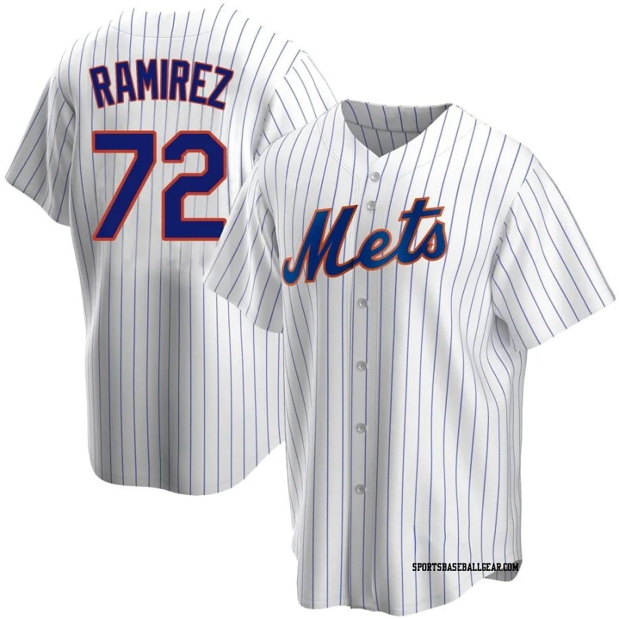 Alex Ramirez Youth New York Mets White Replica Home Jersey