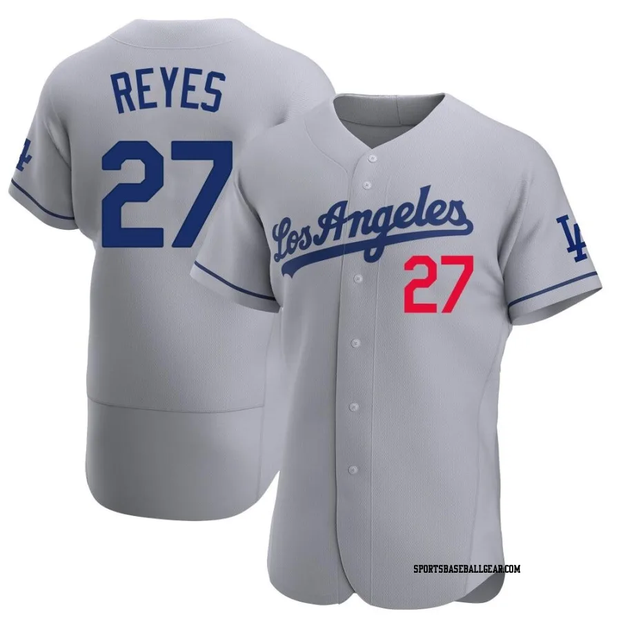 Alex Reyes Men's Los Angeles Dodgers Gray Authentic Away Jersey