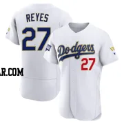 Alex Reyes Men's Los Angeles Dodgers White/Gold Authentic 2021 Gold Program Player Jersey