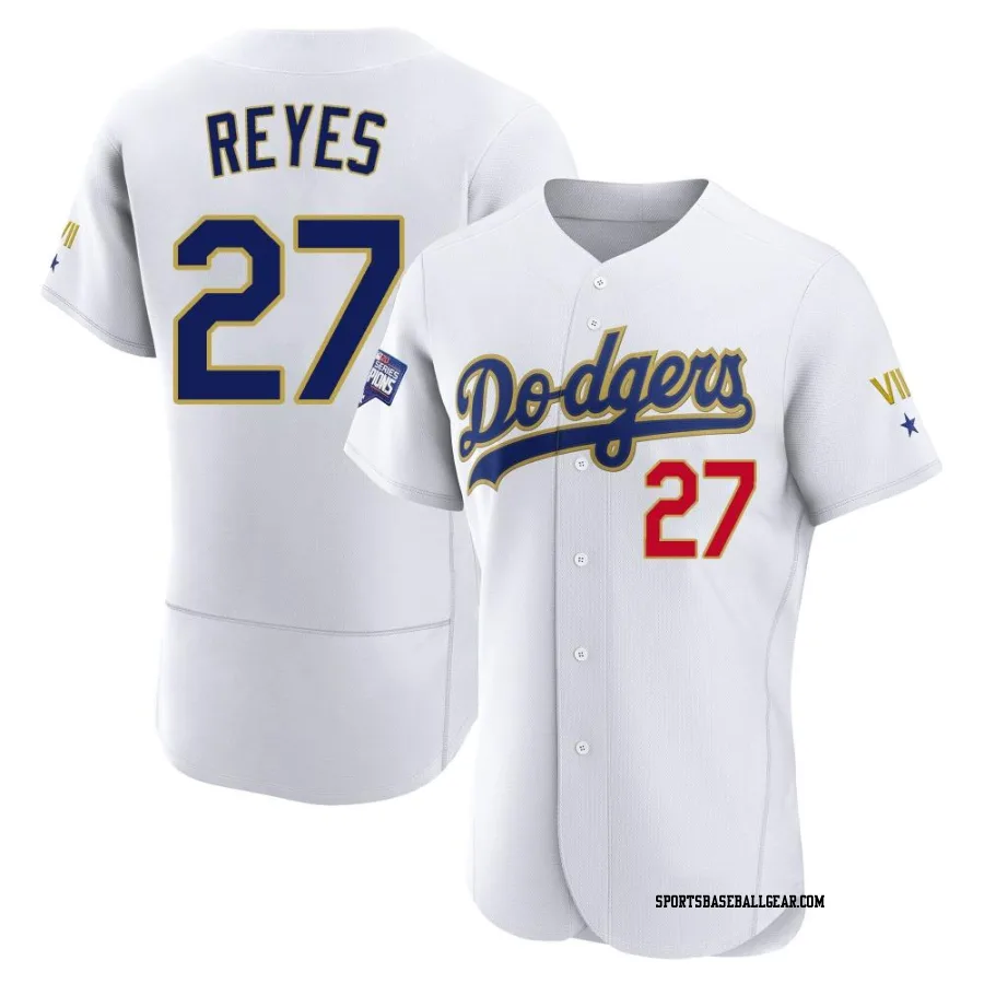 Alex Reyes Men's Los Angeles Dodgers White/Gold Authentic 2021 Gold Program Player Jersey