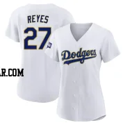 Alex Reyes Women's Los Angeles Dodgers White/Gold Authentic 2021 Gold Program Player Jersey