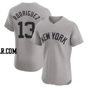 Alex Rodriguez Men's New York Yankees Gray Elite Road Jersey