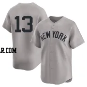 Alex Rodriguez Men's New York Yankees Gray Limited Away 2nd Jersey