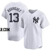 Alex Rodriguez Men's New York Yankees White Limited Yankee Home Jersey