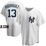 Alex Rodriguez Men's New York Yankees White Replica Home Jersey