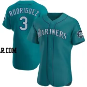 Alex Rodriguez Men's Seattle Mariners Aqua Authentic Alternate Jersey