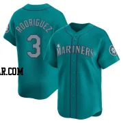 Alex Rodriguez Men's Seattle Mariners Aqua Limited Alternate Jersey