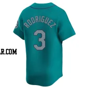 Alex Rodriguez Men's Seattle Mariners Aqua Limited Alternate Jersey