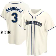 Alex Rodriguez Men's Seattle Mariners Cream Replica Alternate Jersey