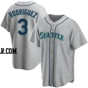 Alex Rodriguez Men's Seattle Mariners Gray Replica Road Jersey