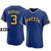 Alex Rodriguez Men's Seattle Mariners Royal Authentic 2023 City Connect Jersey