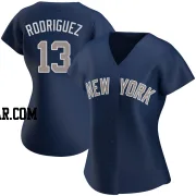 Alex Rodriguez Women's New York Yankees Navy Authentic Alternate Jersey