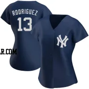 Alex Rodriguez Women's New York Yankees Navy Authentic Alternate Team Jersey