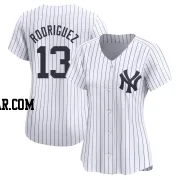 Alex Rodriguez Women's New York Yankees White Limited Yankee Home Jersey