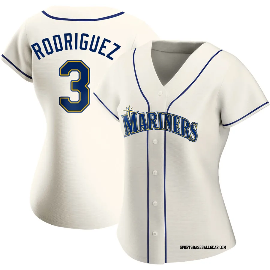 Alex Rodriguez Women's Seattle Mariners Cream Authentic Alternate Jersey