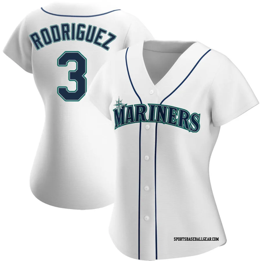 Alex Rodriguez Women's Seattle Mariners White Authentic Home Jersey