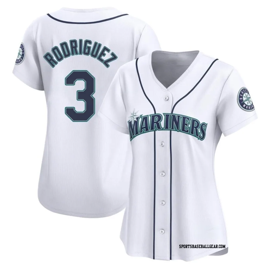 Alex Rodriguez Women's Seattle Mariners White Limited Home Jersey