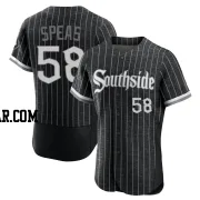 Alex Speas Men's Chicago White Sox Black Authentic 2021 City Connect Jersey