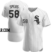 Alex Speas Men's Chicago White Sox White Authentic Home Jersey