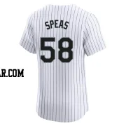 Alex Speas Men's Chicago White Sox White Elite Home Jersey