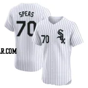 Alex Speas Men's Chicago White Sox White Elite Home Jersey