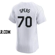 Alex Speas Men's Chicago White Sox White Elite Home Jersey