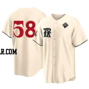 Alex Speas Men's Texas Rangers Cream Replica 2023 City Connect 2023 World Series Jersey