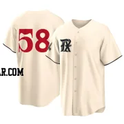 Alex Speas Men's Texas Rangers Cream Replica 2023 City Connect Jersey