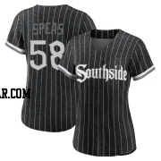 Alex Speas Women's Chicago White Sox Black Authentic 2021 City Connect Jersey