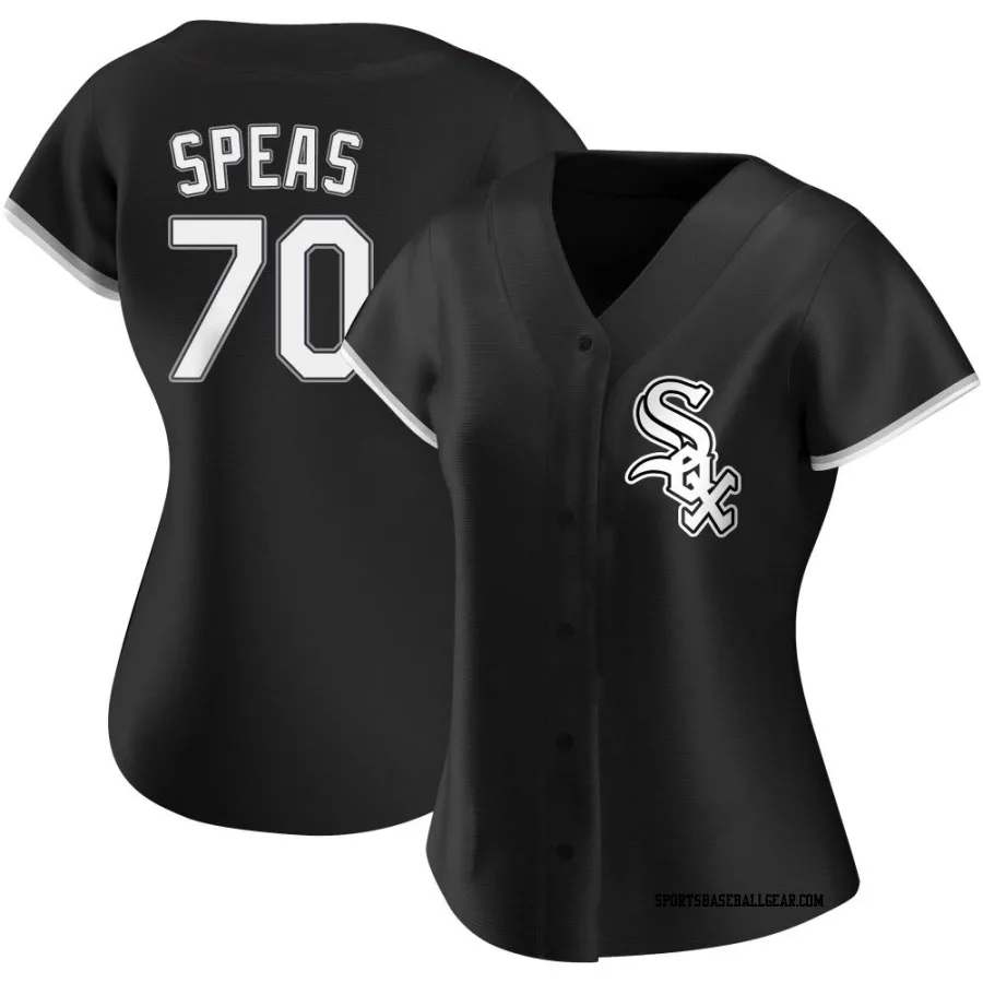 Alex Speas Women's Chicago White Sox Black Authentic Alternate Jersey