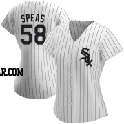 Alex Speas Women's Chicago White Sox White Authentic Home Jersey