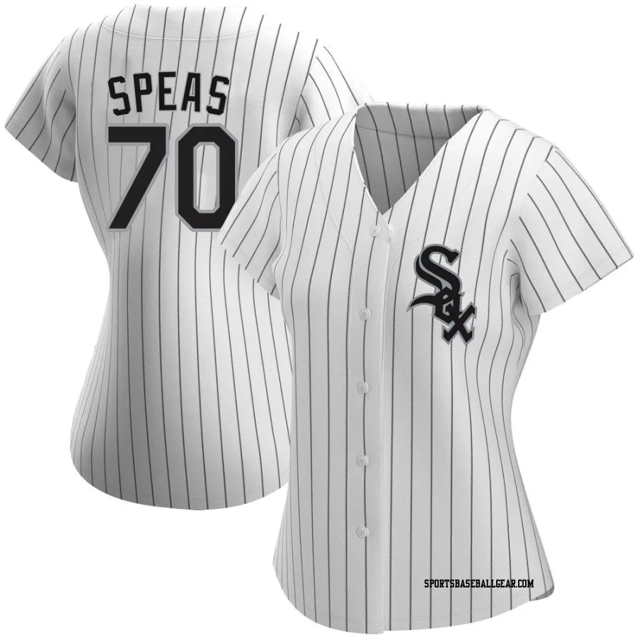 Alex Speas Women's Chicago White Sox White Authentic Home Jersey