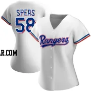 Alex Speas Women's Texas Rangers White Authentic Home Jersey