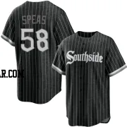 Alex Speas Youth Chicago White Sox Black Replica 2021 City Connect Jersey