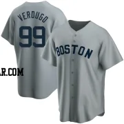 Alex Verdugo Men's Boston Red Sox Gray Replica Road Cooperstown Collection Jersey